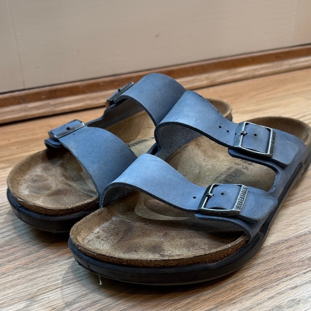 Birkenstock Men’s Blue Arizona Crosstown Sandals